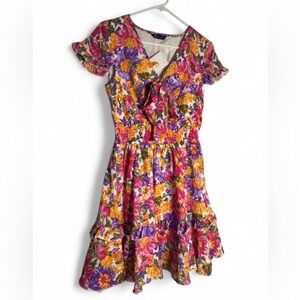 NWT Prettygarden Floral Flutter Sleeve Mini Dress Size Small